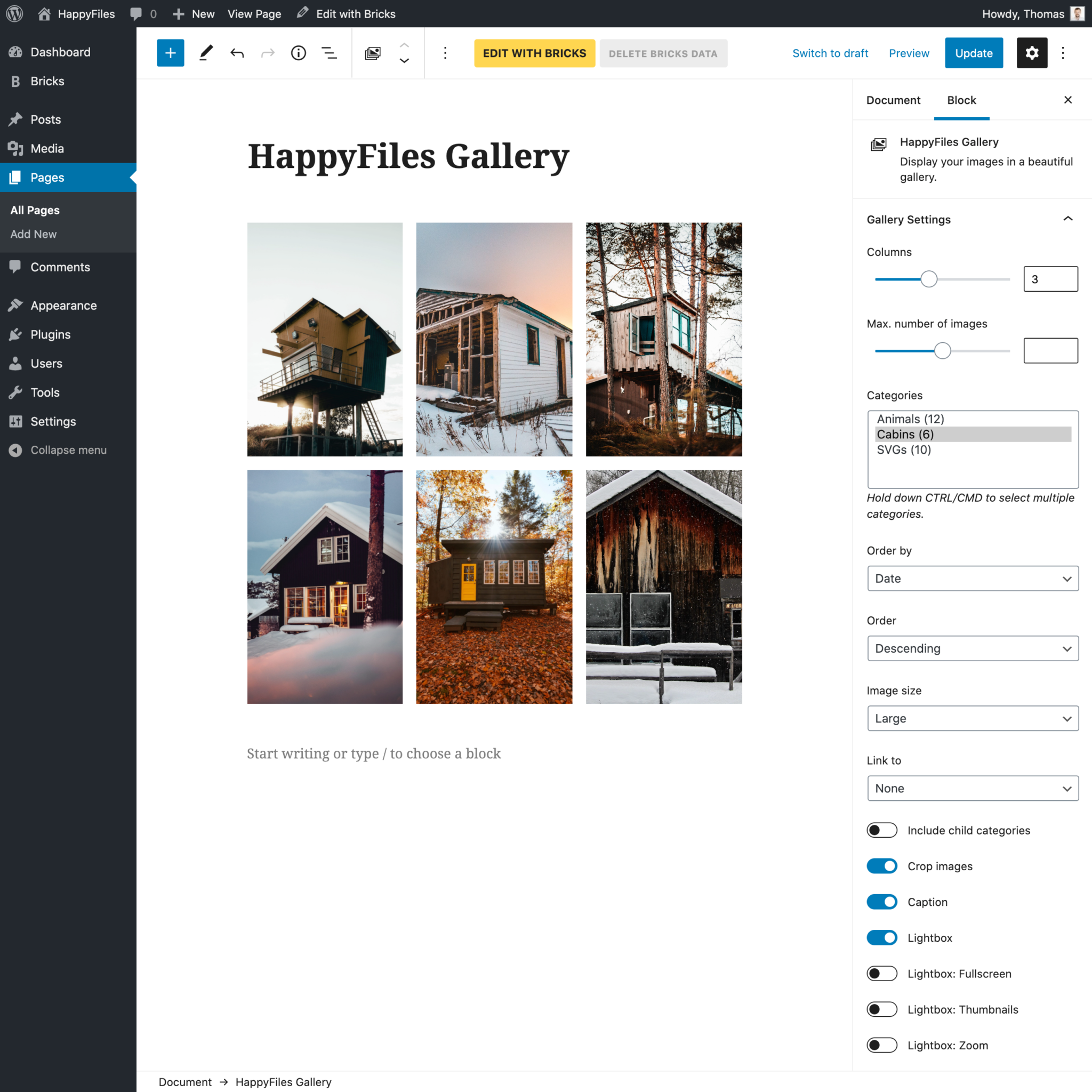 Create Galleries From Folders